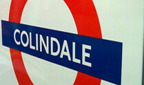 The Colindale Station Sign