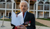 Benny on his 100th birthday at a special reception hled in his honour at the Museum.