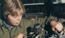 WRAF motor mechanic working on carburettor, High Wycombe, 1980s (X003-2603/0075)