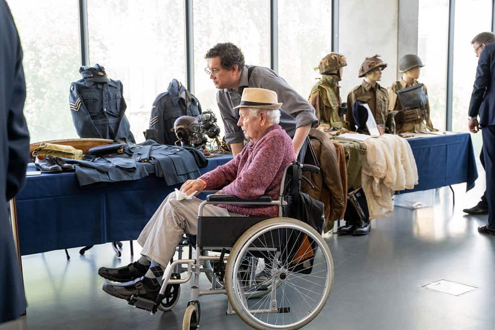 Visitor in wheelchair at RAF Day