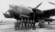 Crew Standing in front of a Lancaster