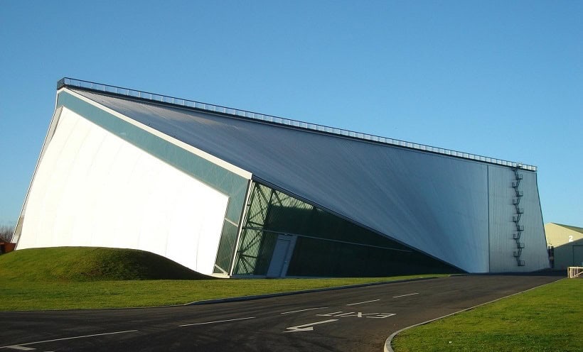 Outside view of National Cold War Exhibition Building at the Midlands RAF Museum