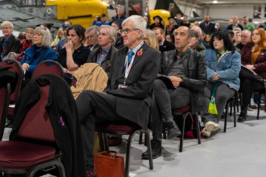 Crowd in London for Remembrance Day 2024