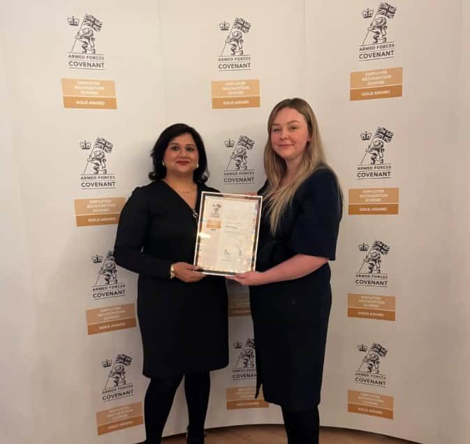 RAF Museum Armed Forces Covenant Gold Award