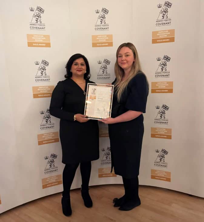 RAF Museum Armed Forces Covenant Gold Award