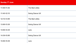 Sunday schedule