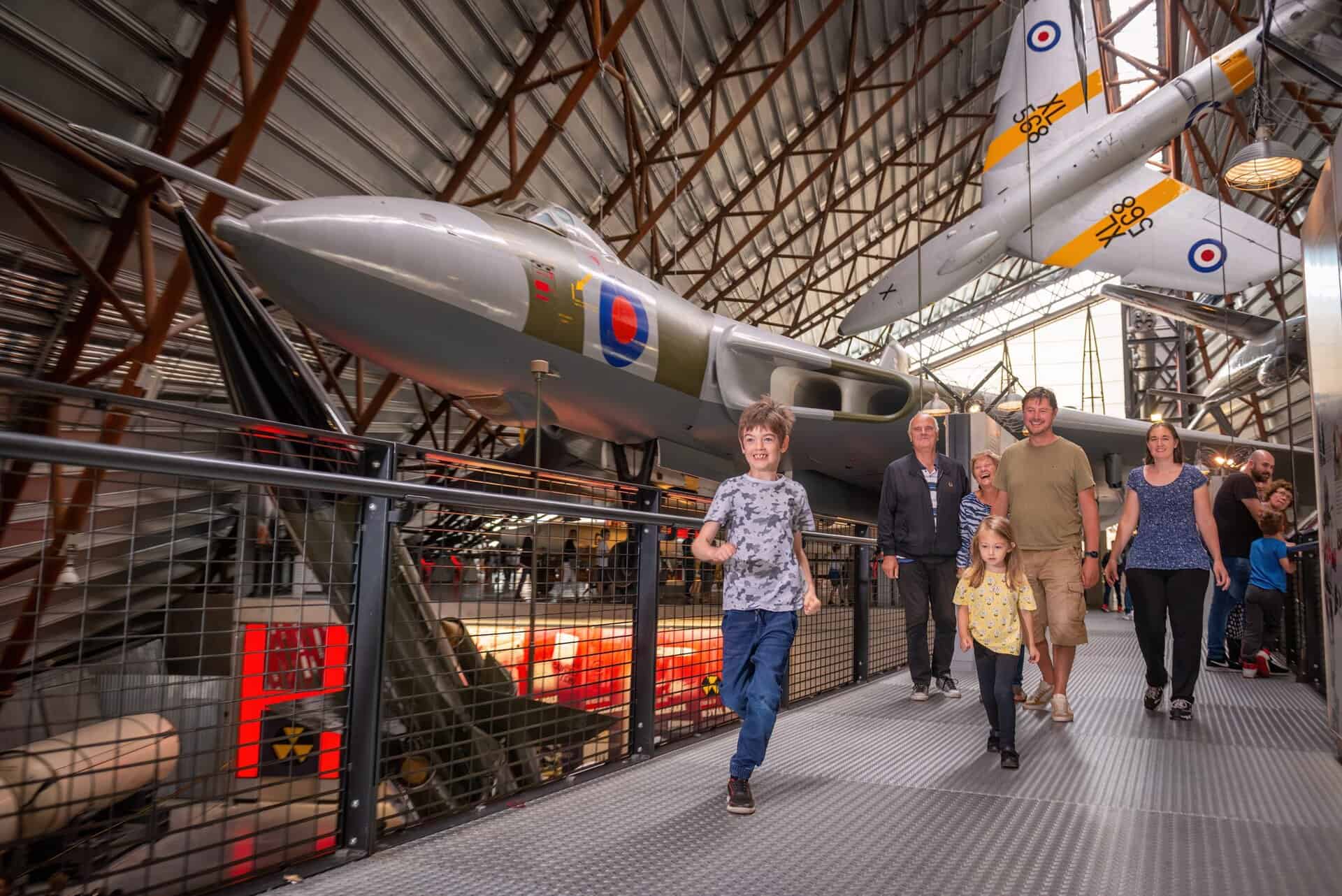 Visitors explore the RAF Museum Midlands National Cold War Exhibition