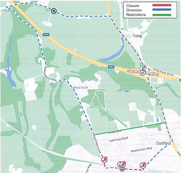 Footpath installation from Cosford Station to Museum