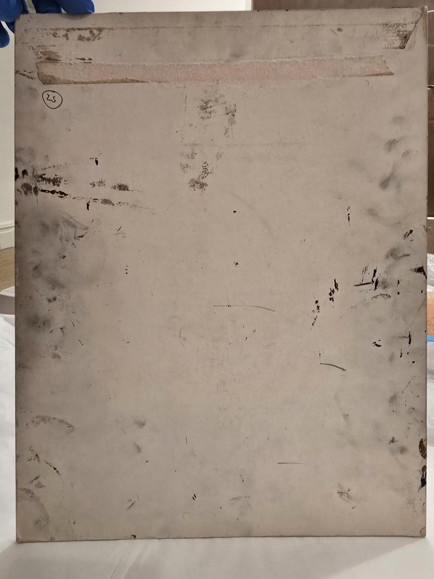 The back of Kennard's artwork