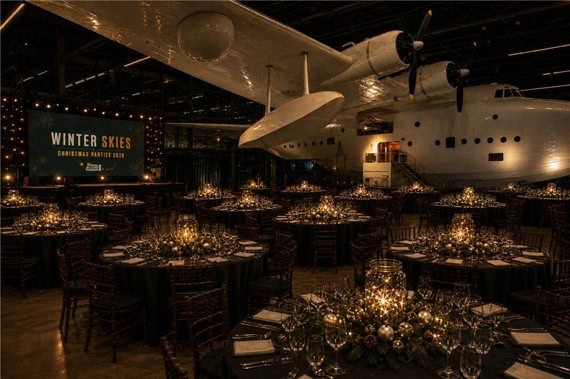 Enjoy a magical evening underneath our Sunderland Flying Boat