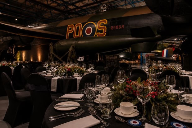 Enjoy a magical evening underneath our Lancaster Bomber S for Sugar