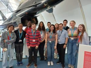 A group picture of the RAF Museum Youth Panel