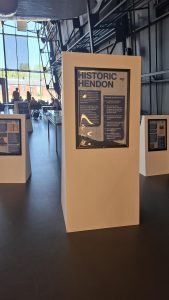 A Museum Display Board about Historic Hendon