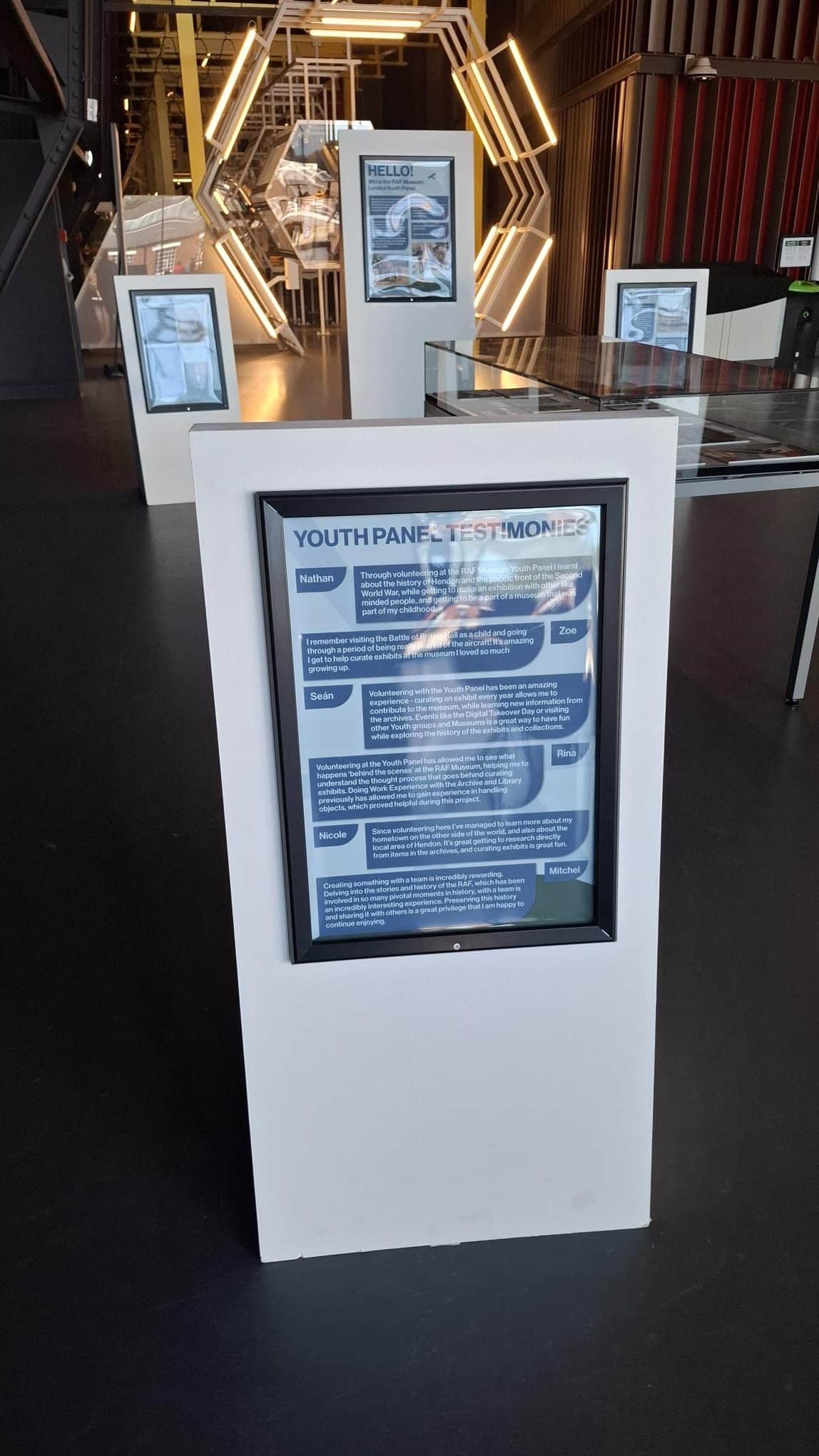 The end of the temporary exhibition
