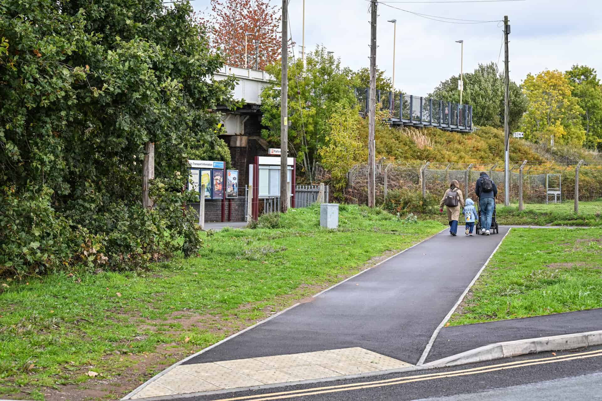 New footpath has improved access between Cosford train station and the RAF Museum