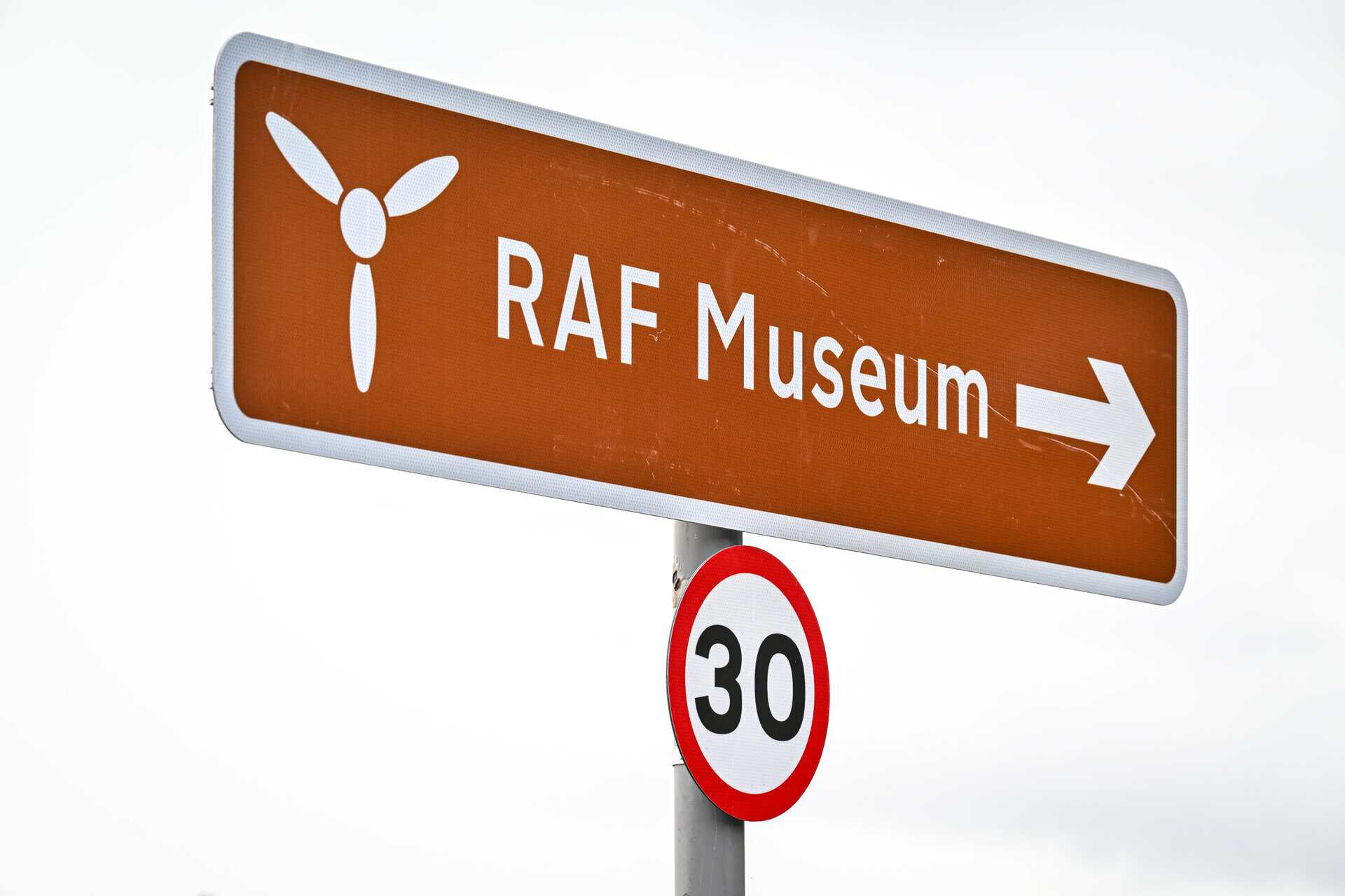 A reduced speed limit of 30mph has been introduced along the route linking RAF Museum and Cosford train station